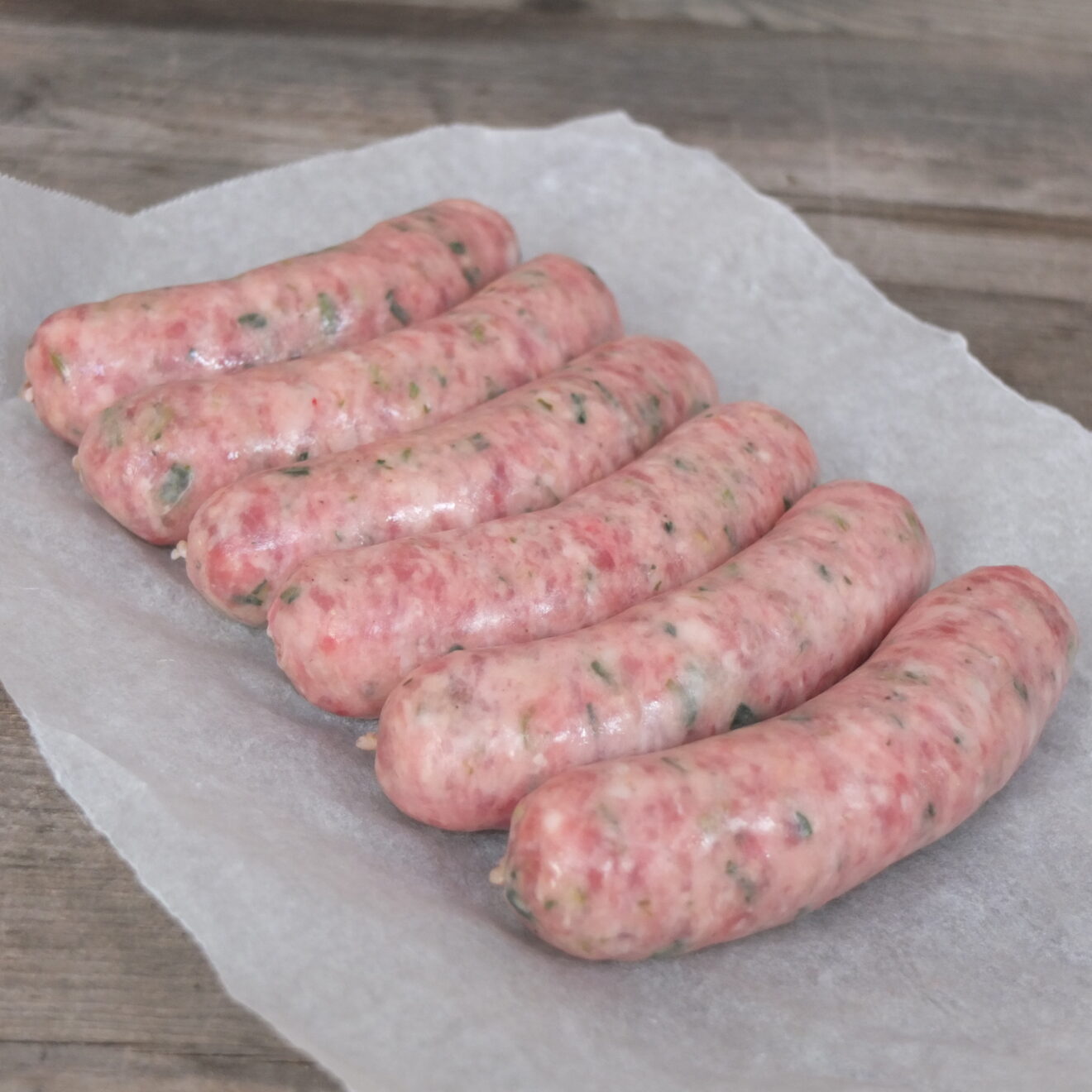 Pork and Leek Sausages LDA Meats